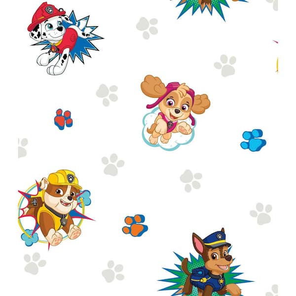 RoomMates Paw Patrol Peel and Stick Wallpaper (Covers 28.29 sq. ft.)