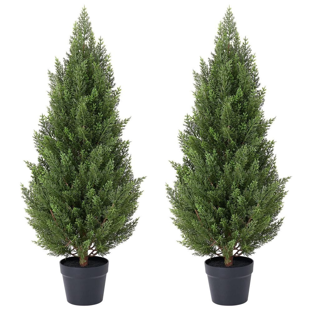 Tree D R DR.Planzen 3 ft. Artificial Cedar Topiary Trees UV Resistant Topiary ...