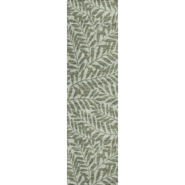 Addison Rugs Modena Fernway 2 ft. 3 in. x 7 ft. 6 in. Floral Runner Rug