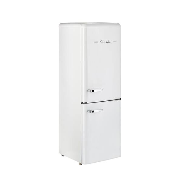 Specialitet bånd at klemme Unique Classic Retro 21.6 in. 7 cu. ft. Retro Bottom Freezer Refrigerator  in Marshmallow White, ENERGY STAR-UGP-215L W AC - The Home Depot