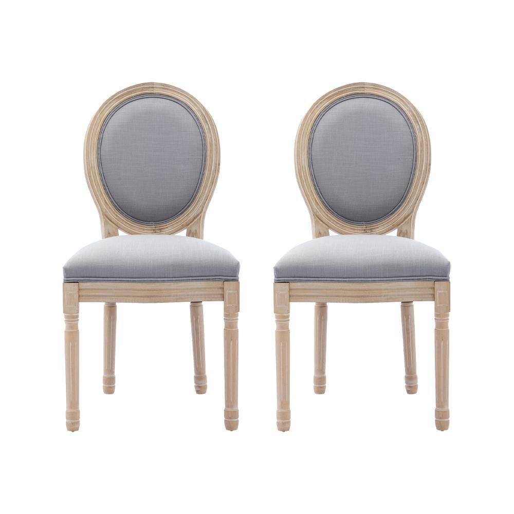 Tidoin Beige Modern Fabric Dining Chair (Set of 2) HM-YDW2-2647 - The ...