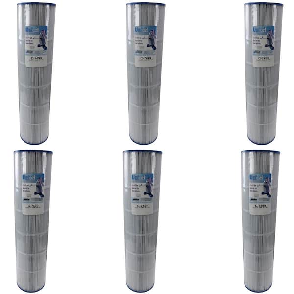 Unicel 7 in. Dia 100 sq. ft. Spa Replacement Pool Filter Cartridge (6-Pack)