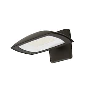 175W Equivalent Integrated LED Bronze Outdoor Residential Wall/Flood Light, 5000 Lumens
