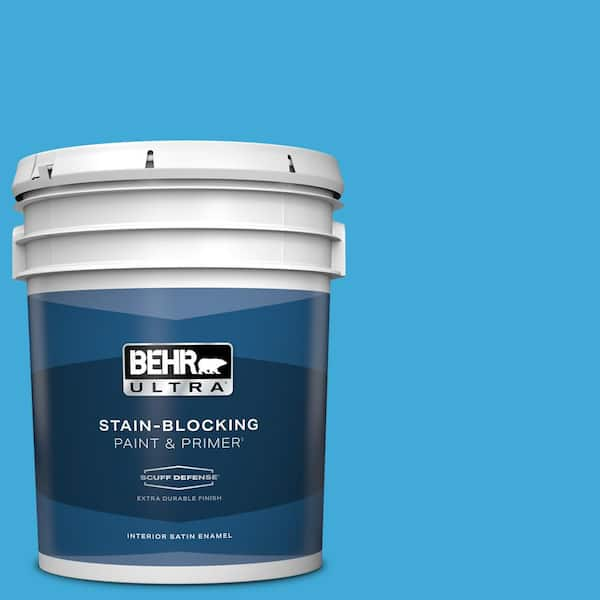 BEHR ULTRA 5 gal. #550B-5 Windjammer Extra Durable Satin Enamel Interior Paint & Primer