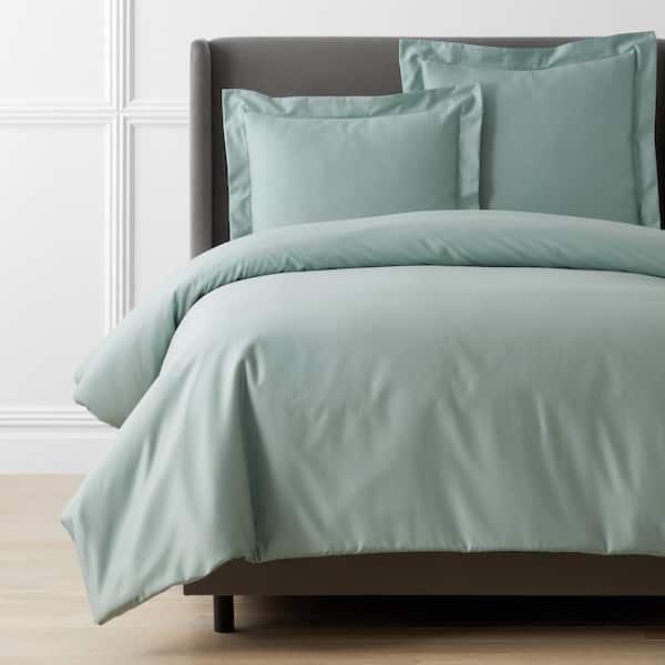 Legends Hotel Supima Sea Mist Twin Sateen Duvet Cover