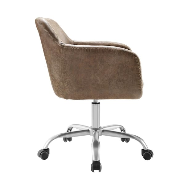 Eimet dusky rose velvet office online chair