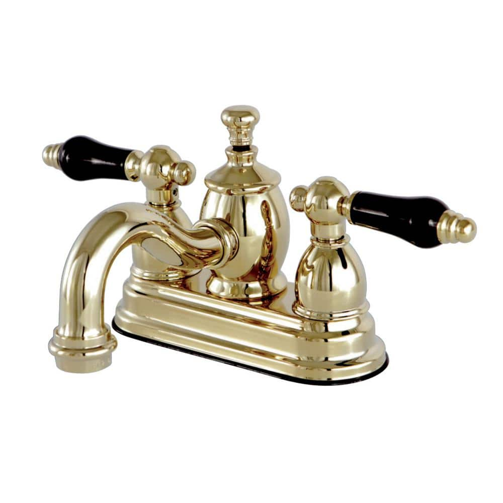 Kingston Brass Duchess 4 in. Centerset 2-Handle Bathroom Faucet in Polished Brass