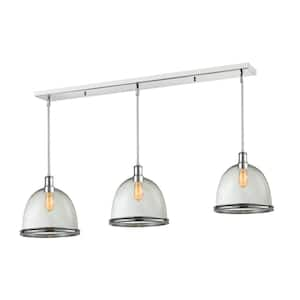 Mason 3-Light Chrome Chandelier with Glass Shade