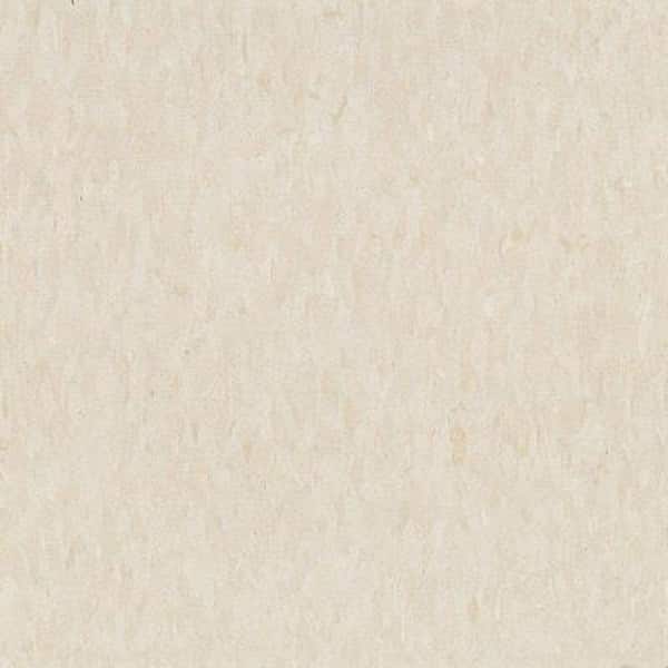 Armstrong Take Home Sample - Imperial Texture VCT Antique White Standard Excelon Commercial Vinyl Tile - 6 in. x 6 in.