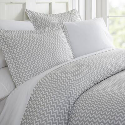 Becky Cameron Puffed Chevron Patterned Performance Light Gray Twin 3 Piece Duvet Cover Set Ieh Duv Puf Tw Lg The Home Depot Becky Cameron Puffed Chevron Patterned, Gray Chevron Bedding King