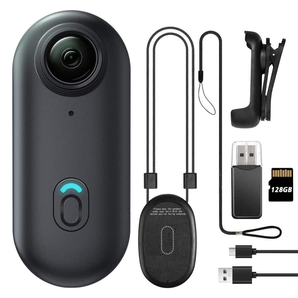 Wearable Body Worn Action Camera with Premium Portable Camcorder for Security, Work, Guard, Travel, 128GB, Black price history on PriceWatchPro
