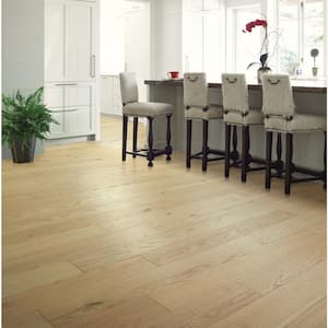 Serenity Pecan Red Oak 1/2 in. T X 6.38 in. W  Wire Brushed Engineered Hardwood Flooring (25.4 sq.ft./case)