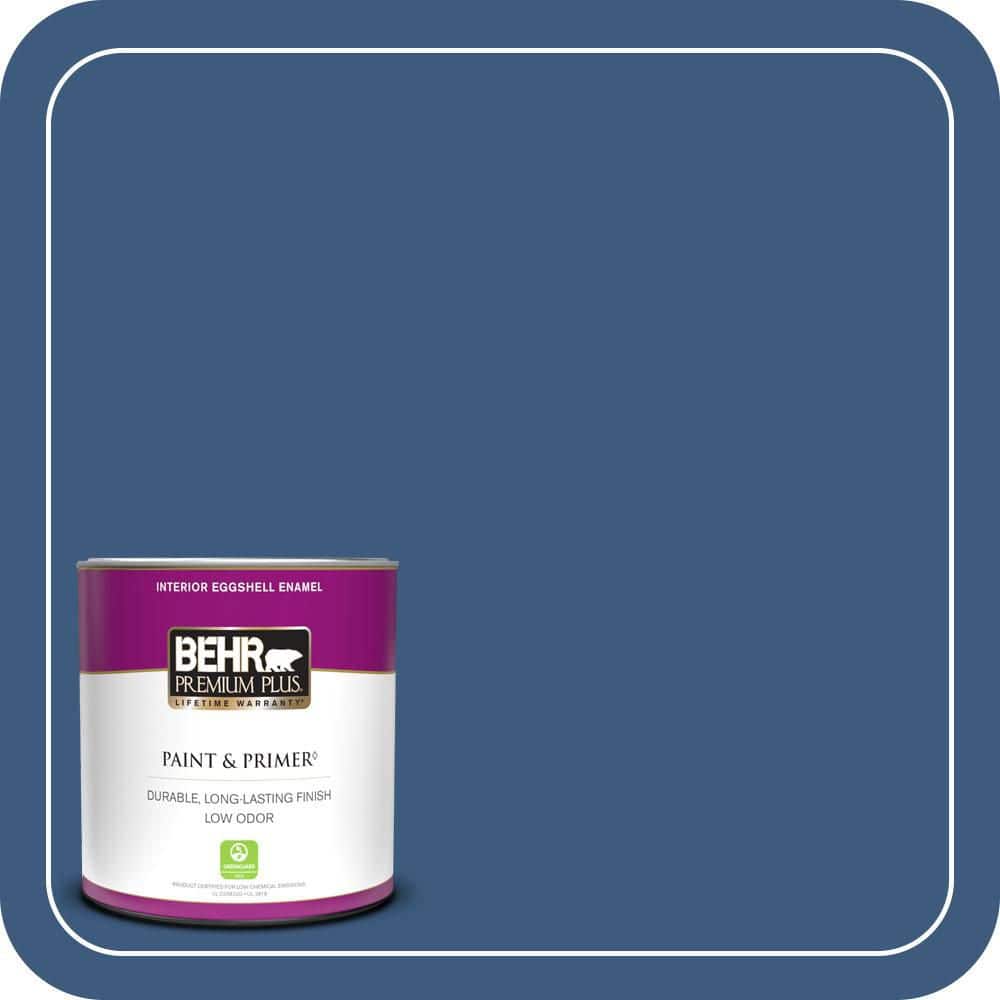 1 qt. #M520-7 Admiral Blue Eggshell Enamel Low Odor Interior Paint & Primer price history on PriceWatchPro