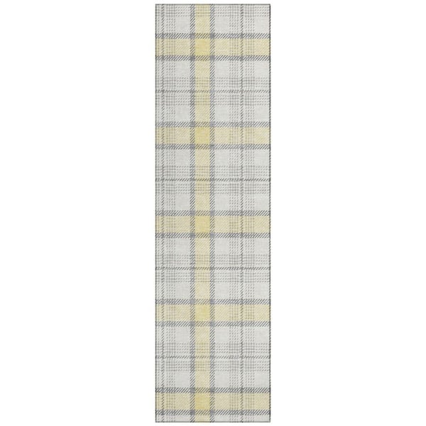 Chantille Machine Washable Indoor/Outdoor Abstract ACN1052 Yellow 2 ft. 3 in. x 7 ft. 6 in. Area Rug