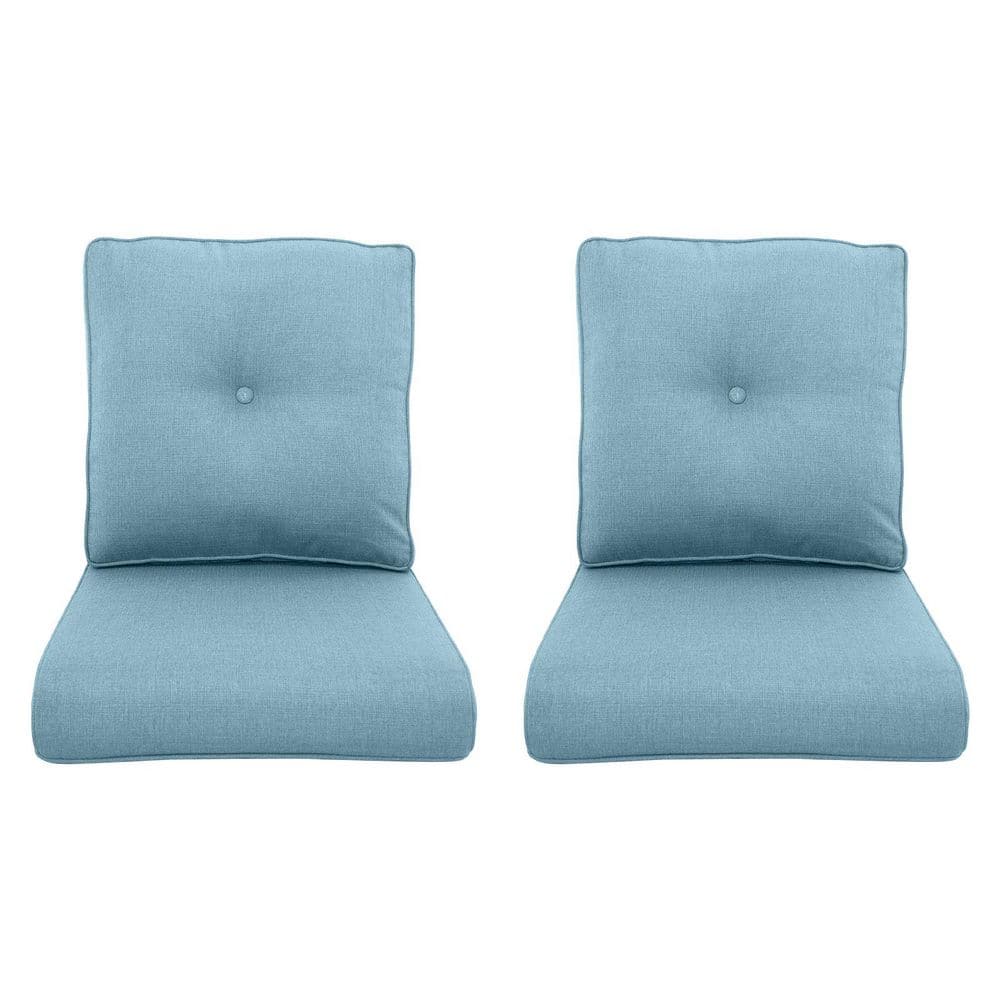 22 in. x 25 in. 4-Piece CushionGuard Deep Seating Outdoor Lounge Chair Replacement Cushions