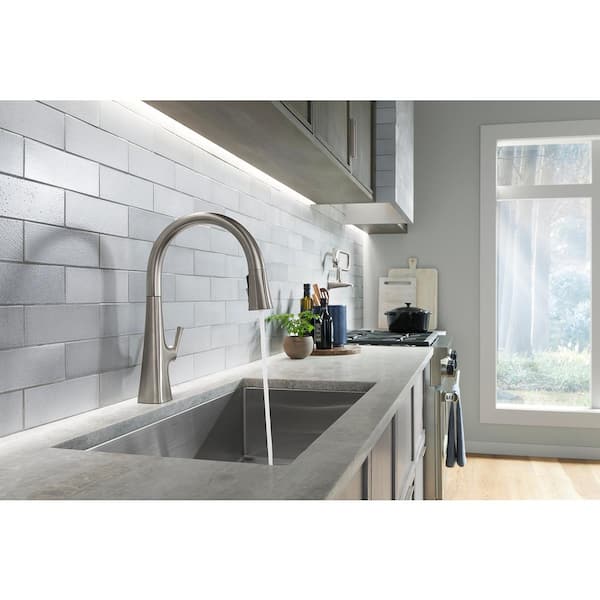 KOHLER Graze factory Pull-Down Kitchen Sink Faucet With Three-Function Sprayhead