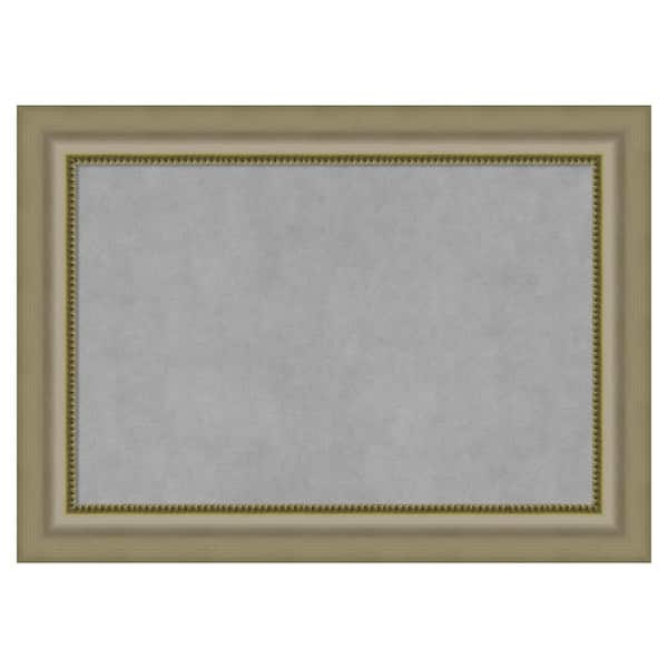 Amanti Art Vegas Silver 29 in. x 21 in. Framed Magnetic Board