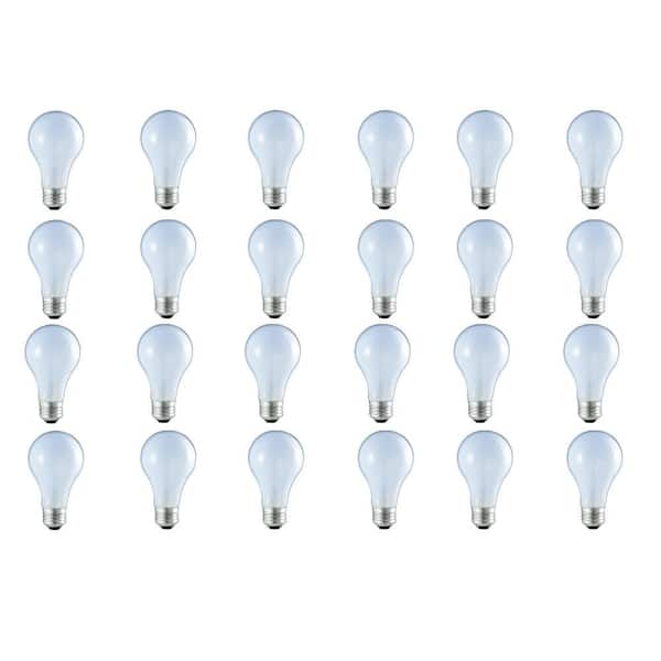 microscopisch Knorrig Sluiting Philips 60-Watt Equivalent A19 Dimmable Eco Incandescent Light Bulb  (Halogen) Natural Daylight (2930K) (24-Pack) 475871 - The Home Depot