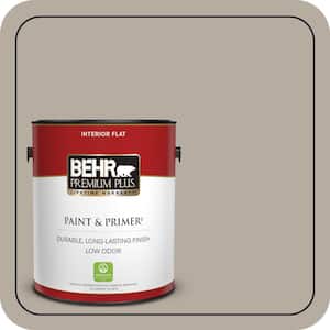 1 gal. #PPU18-13 Perfect Taupe Flat Low Odor Interior Paint & Primer