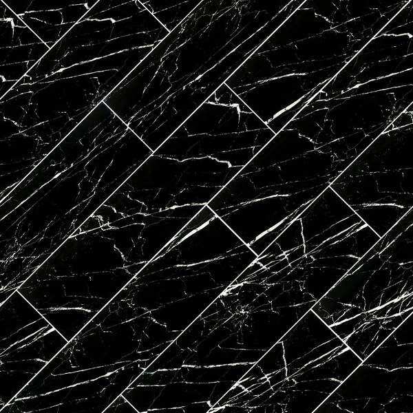 MS International Aashini Glossy Black 4 x 16 Ceramic Wall Tile