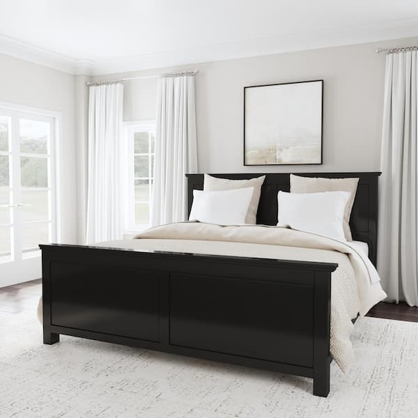 Black king size bed discount