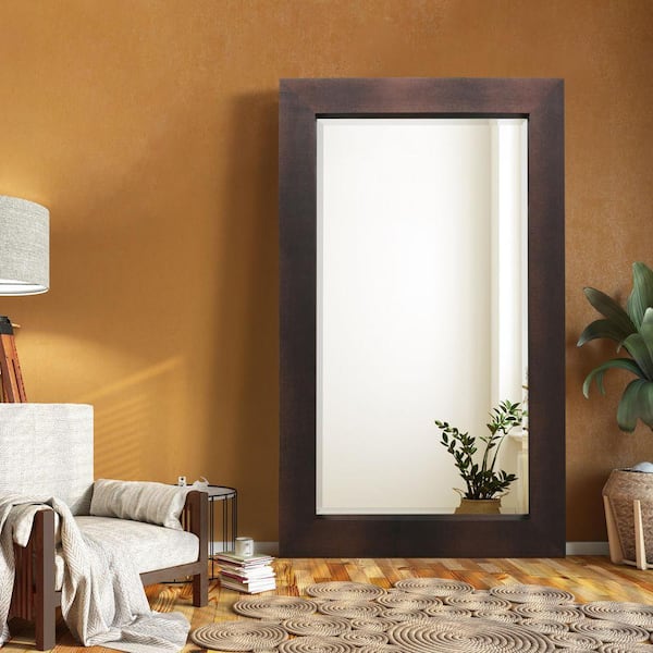 Empire Art Direct Oversized Rectangle Bronze Hooks Modern Mirror