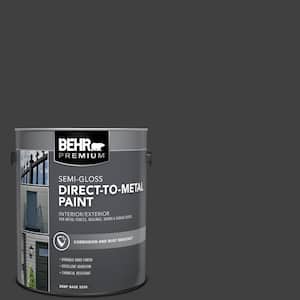 1 gal. #1350 Ultra Pure Black Semi-Gloss Direct to Metal Interior/Exterior Paint