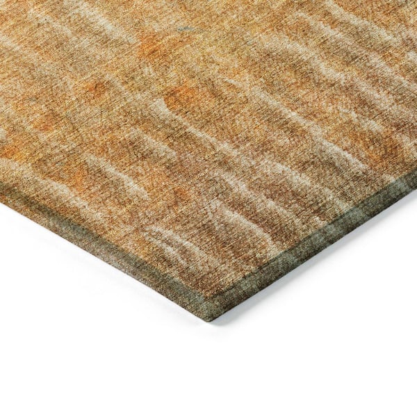 Chantille Machine Washable Indoor/Outdoor Abstract ACN2317 Copper 9 ft. x 12 ft. Area Rug