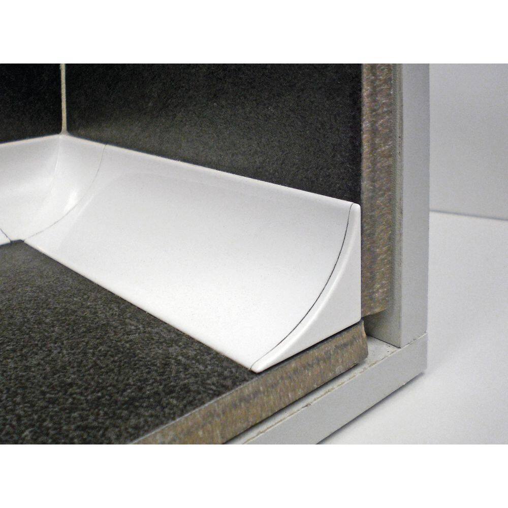 DURACOVE 0 in D x 1.1 in W x 0 in L X 0 in L Concave Endcap Alumium Pwdr Ctd White Molding and Transition Trim price history on PriceWatchPro