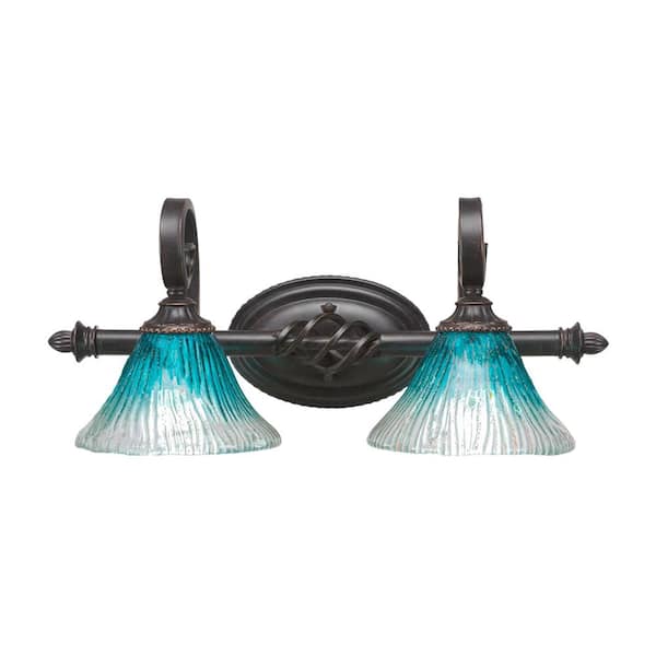 Unbranded Bridgewater 20.75 in. 2-Light Dark Granite Vanity Light
