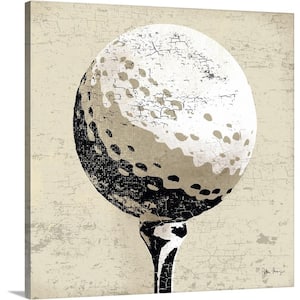 "Vintage Golfball" by Peter Horjus Canvas Wall Art