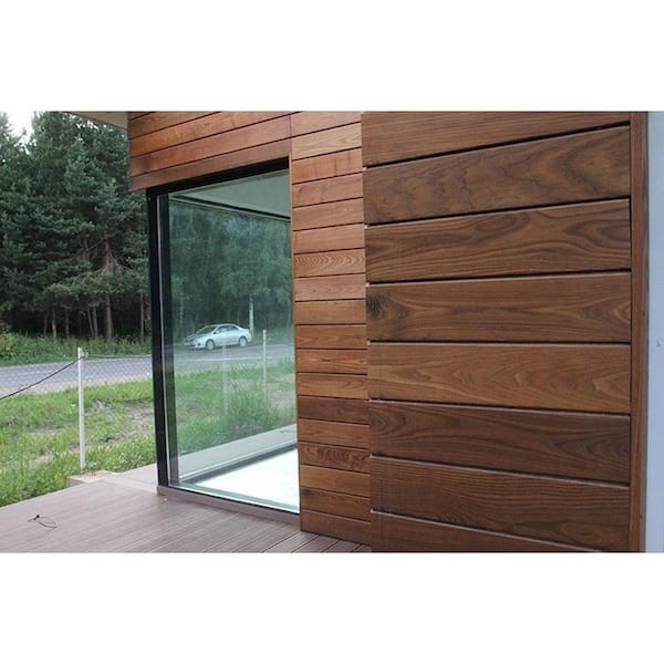 WellDone 1 in. x 6 in. x 6 ft. Thermo-Treated Premium Ash Siding Board in Brown (10 SF in 4-Pack)