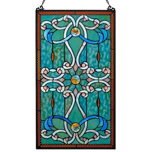 Green Stained Glass Brandi's Window Panel