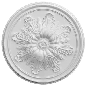 65 in. x 3.25 in. x 65 in. Grand Acanthus Round Polysterene Ceiling Medallion