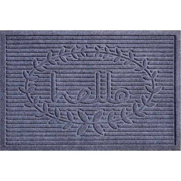Gray 36 in. x 24 in. Polypropylene Outdoor Door Mat