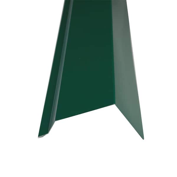Metal Sales 3-1/2 in. x 10.5 ft. Forest Green Steel Eave Flashing
