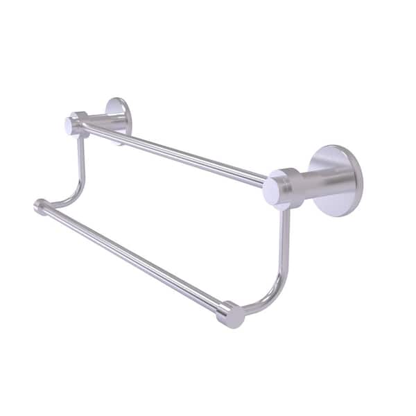 Allied Brass Mercury Collection 18 in. Wall Mounted Double Towel Bar in Satin Chrome
