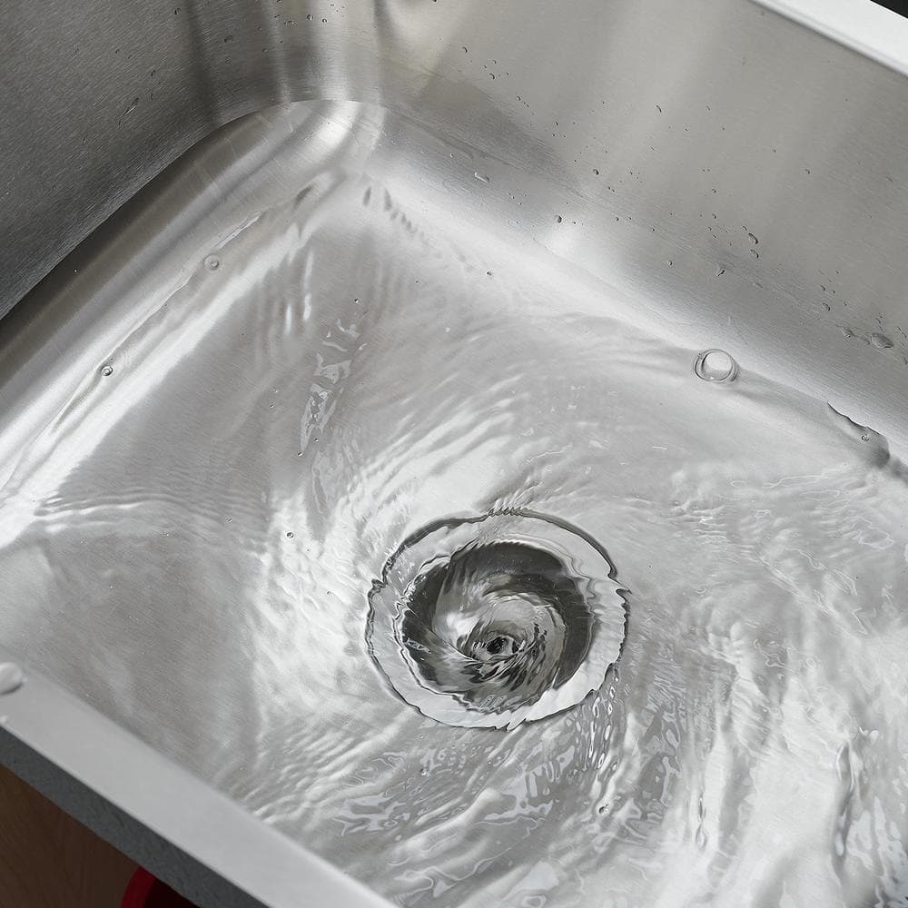 23 Inch Brushed Stainless Steel Single Bowl Drop-In Kitchen Sink