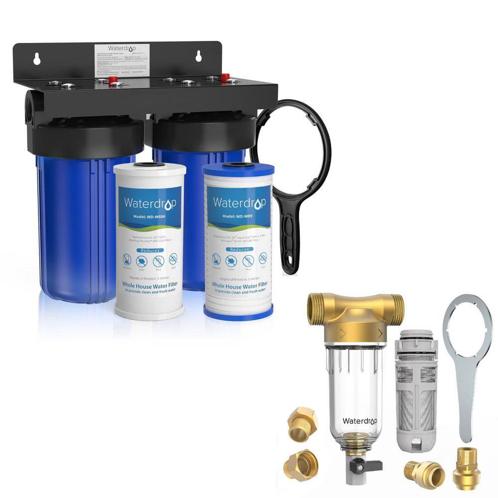 Pure well newest 2.25 gallon gravity water filter system with two purification elements