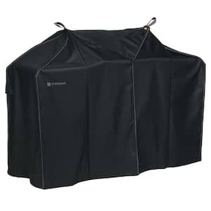 Storigami 58 in. L x 30 in. D x 48 in. H Easy Fold BBQ Grill Cover Charcoal Black