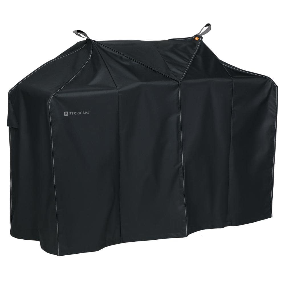 Storigami 70 in. L x 30 in. D x 49 in. H Easy Fold BBQ Grill Cover Charcoal