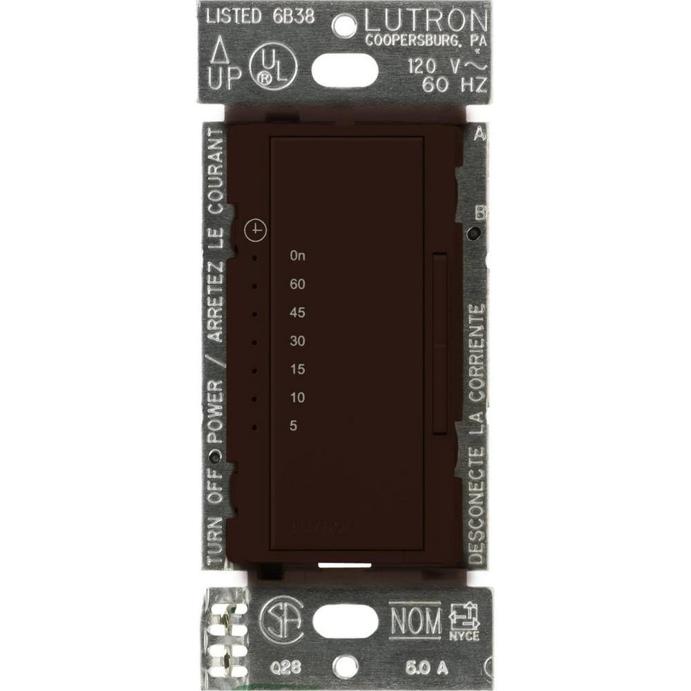 Lutron Maestro 5 Amp InWall Digital Timer Brown MAT51BR The Home