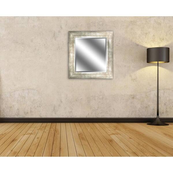 Unbranded Reflection 27 in. x 23 in. Bevel Style Framed Mirror in Champagne Finish