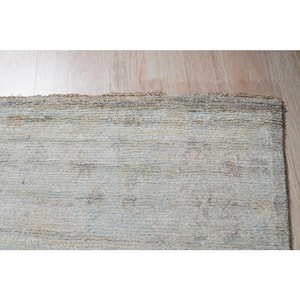 Light Fawn/ Ivory 8 ft. x 10 ft. Hand-Knotted Natural Silk Classic Natural Silk Oushak Area Rug