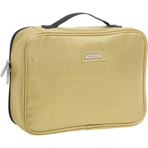 WallyBags Khaki Hanging Travel Toiletry Bag