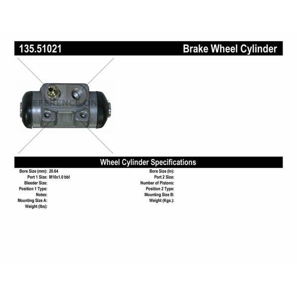 Centric Parts Drum Brake Wheel Cylinder