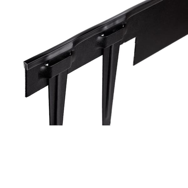 COL-MET 25 ft. Black Vinyl Trim Cap Edging COL-MET 25 ft. Black Vinyl Trim Cap Edging