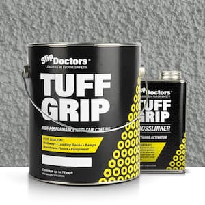 Tuff Grip Extreme 1 gal. Light Gray Semi Gloss Urethane Anti-Slip Exterior/Interior Patio Concrete Sealer