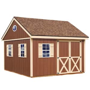 Mansfield 12 ft. x 12 ft. Wood Storage Shed Kit with Floor