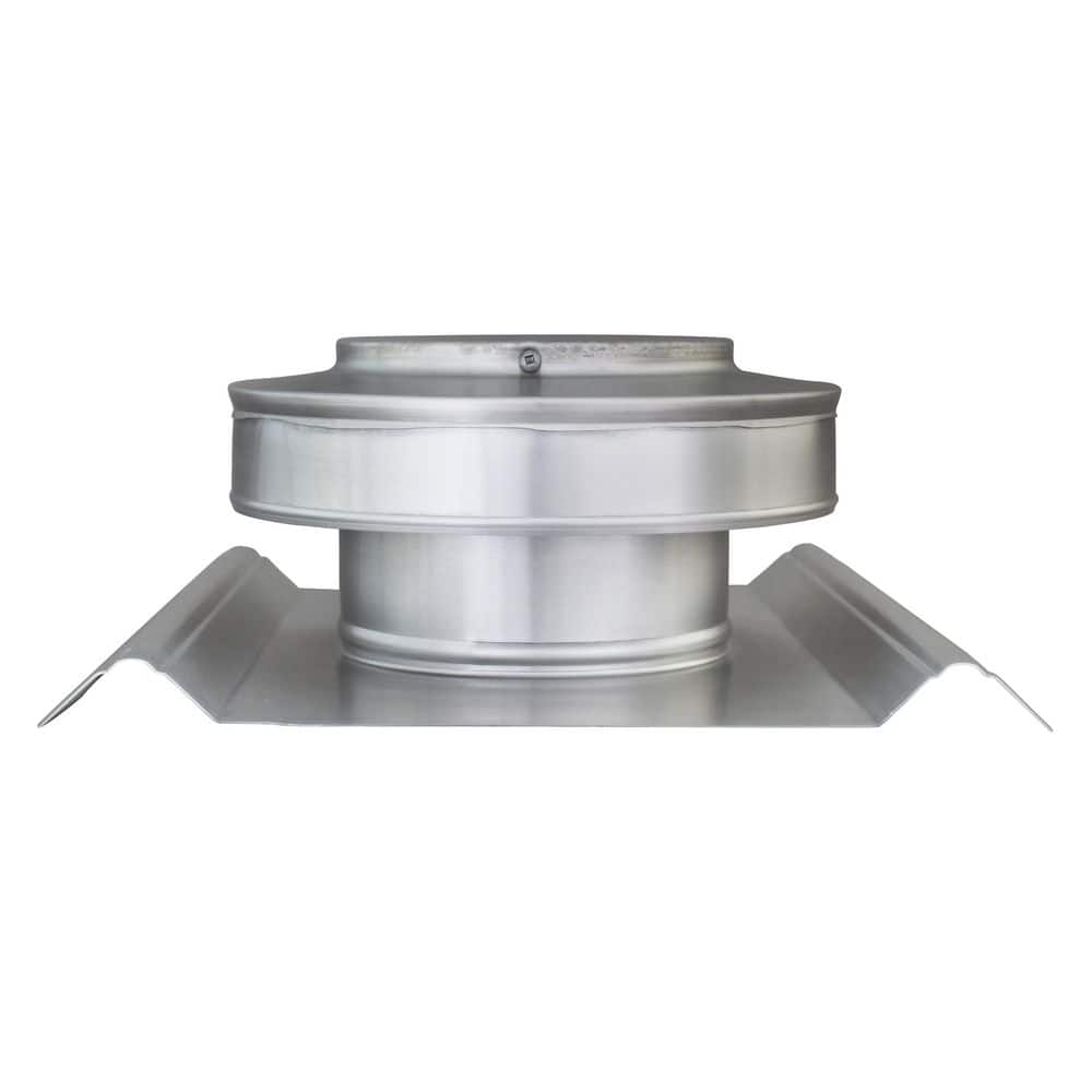 Ventilating Rib Active Ventilation 5 in. Dia Aluminum Static Roof Vent NFA 19 sq. in ...